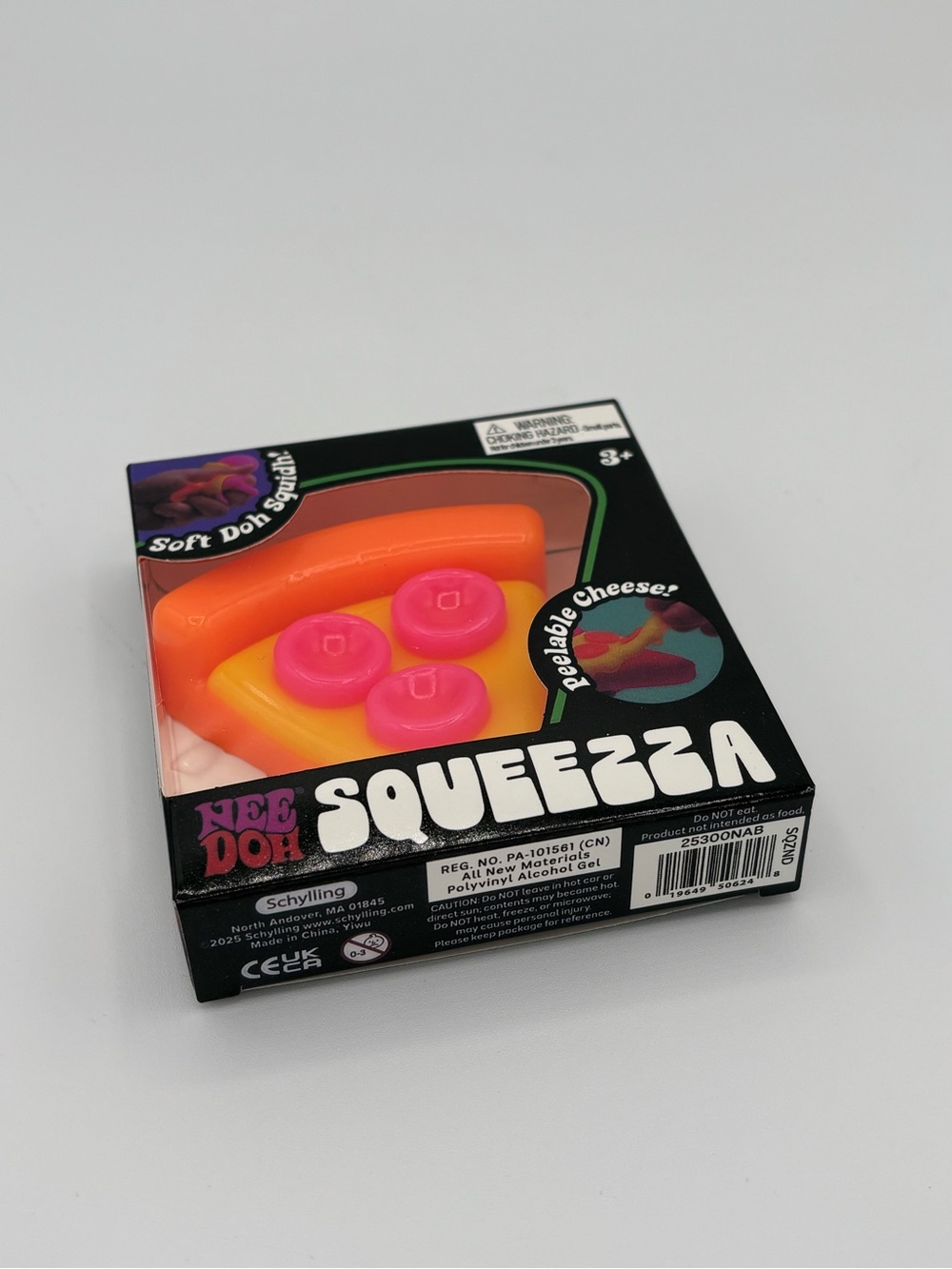 NeeDoh SQUEEZZA Pizza Slice Squishy Toy NEE DOH Squeeza Toy